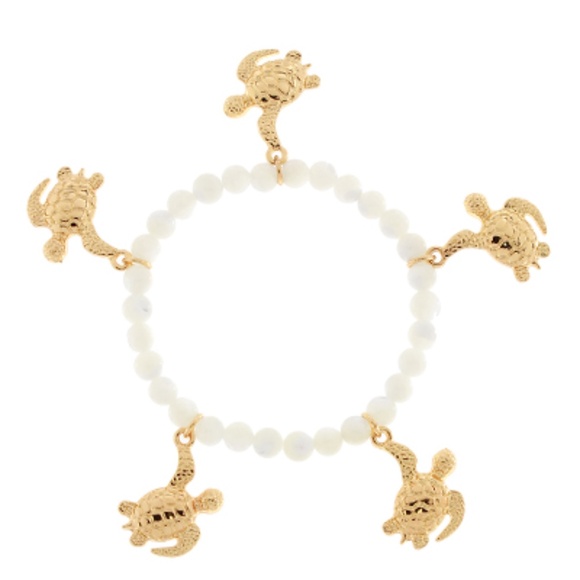 Sealife Theme & Pearl Beads Bracelet - Picture 1 of 2